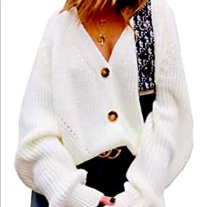 white button up cardigan *BRAND NEW*